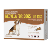 Neovela Flea And Worming for Medium Dogs 5.1kg to 10kg - Brown (8pk)