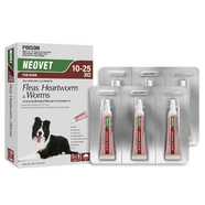 Neovet Flea and Worming for Large Dogs 10–25kg – Red (12pk)