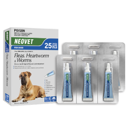 Neovet Flea and Worming For XLarge Dogs Over 25Kg - Blue (12pk)