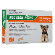 Neoveon Plus Flea & Lice Treatment for Small Dogs Up to 10kg – Orange (8pk)