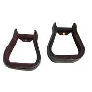 Leather Covered Ox Bow Stirrups