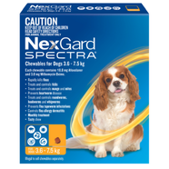 NexGard Spectra Chewable Tablets for Small Dogs 3.6 - 7.5 kg (Yellow)