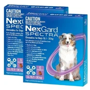 Nexgard Spectra for dogs 15-30kg 12pk Purple for Large dogs (2x 6pks)  