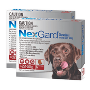 Nexgard Extra Large Dog 25-50kg pack of 12 (2 x 6 packs) 