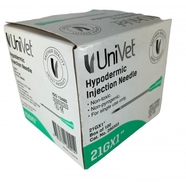 Univet Hypodermic Needles Box of 100 - 21g 1"