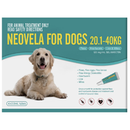 Neovela Flea & Worming for XLarge Dogs 20 - 40kg - Aqua (8pk)
