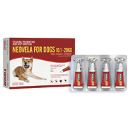 Neovela Flea & Worming for Large Dogs 10 - 20kg - Red (4pk)