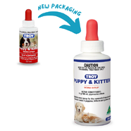 Troy Puppy and Kitten wormer 50mL *New Packaging*