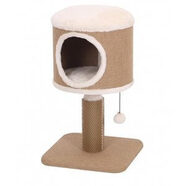 Furkidz "Coddle" Jute/Fleece/Rubber Cat Home 60Hx38x38cm