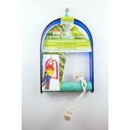 Cement Bird Swing with Acrylic Frame Large