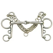 Stainless Steel Pelham Bit with Jointed Mouth PONY 11.5cm