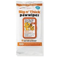 Petkin Big 'N' Thick Pet Paw Wipes 100 pack