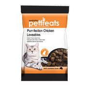 Purr-fection Cat treats Chicken Loveables 80gm