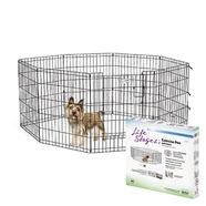 Mid West Black Exercise Pen 30" with Door