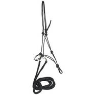 Rancher Bitless Bridle with Reins Black / Halter, Lead