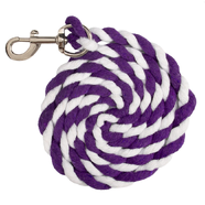 1/2" Cotton Lead Rope - 7' [PURPLE/WHITE]