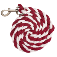 1/2" Cotton Lead Rope - 7' [RED/WHITE]