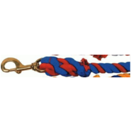 Cotton 3/4" Two-Tone Lead Rope 10'0"/3.05M Blue/Red