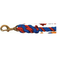 Cotton 3/4" Two-Tone Lead Rope 10'0"/3.05M Blue/Red