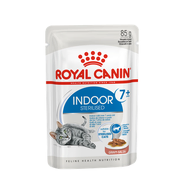 Royal Canin Feline Indoor 7+ Sterilised Sachets in Gravy 85g x 12