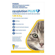 Revolution Plus for Cats 1.25-2.5kg Yellow