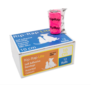 Rip Rap Lite Cohesive Bandage 10cm x 4.5m - Box of 12 MIXED COLOURS