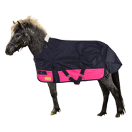 PiccoloMini 600D Turnout Rug Navy/Pink 3'6"/107cm