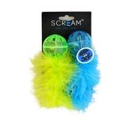Scream Lattice Ball with Feathers 2 pack