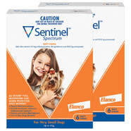 Sentinel Spectrum Brown 12 pack Chews for Very Small dogs Up to 4kg