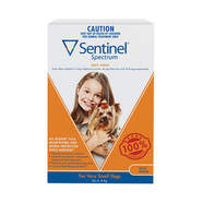 Sentinel Spectrum Brown 3 pack For Very Small Dogs up to 4kg