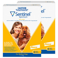 Sentinel Spectrum Yellow 12 pack Chews for medium dogs 11-22kg