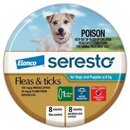 Seresto Flea and Tick collar for Small Dogs and Puppies up to 8kg