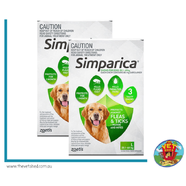 Simparica for Large dogs 20-40kg 12 pack Flea, Tick and Mite treatment