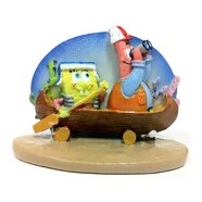 SpongeBob SquarePants & Patrick on Canoe Fish Ornament 