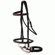 Economy Laced Snaffle Bridle PONY Brown