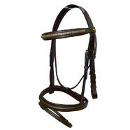 Jeremy and Lord Hanoverian Clinchered Bridle COB Brown with reins