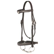 Jeremy and Lord "V" Dressage Bridle COB BROWN  - Priced to clear