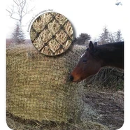 Show Master Round Bale Poly Slow Feed Haynet [Please choose size: Large 6' x 4'] 