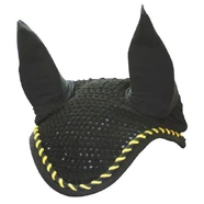 CRW Cotton Ear Bonnett Black