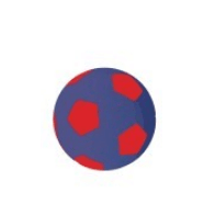 Mega Ball Cover 25" Small Blue/Red
