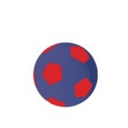 Mega Ball Cover 25" Small Blue/Red