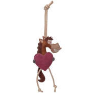 Horse Sense Suede Stall Love Heart Toy