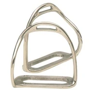 Equi Steel Stainless Steel Bent Leg Safety Stirrups 3.3/4"/9.0cm