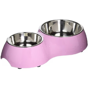 Catit 2-in-1 Double Cat Diner - Pink