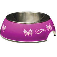 Catit 2-in-1 Bowl 160ml - Purple Butterfly
