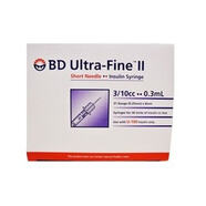 Syringe Insulin BD U100 - 0.3ML+31G X 8MM box of 100 328822