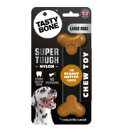 Tasty Bone Super Tough Peanut Butter Bone Dog Toy