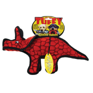 Tuffy Dinosaurs - Triceratops Dog Toy (Junior) 40.5x20x7.5cm - Tuff Scale 8 (1 Squeaker)