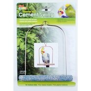 Cement Bird Swing with Wire Frame 7inches