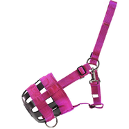 Equi-Prene Nylon Grazing Muzzle with Rubber [Size: Cob] (HOT PINK)